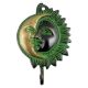 Brass Designer Sun Moon Wall  Hook With Patina