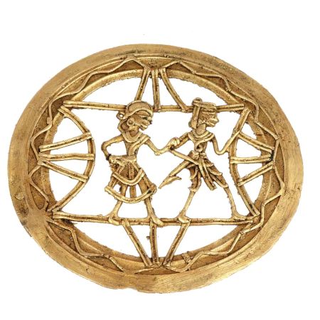 Big Leaves Engraved Copper Plate For Decoration