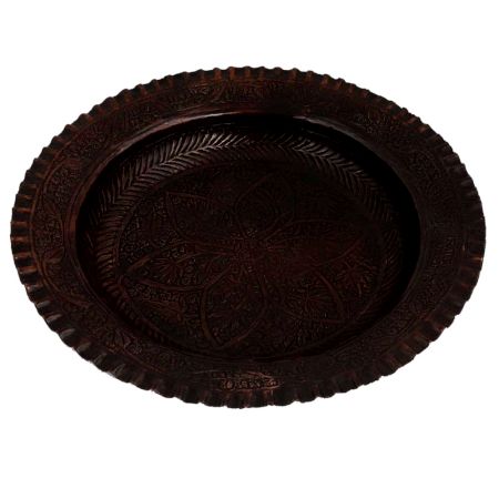 Vintage Copper Plate Engraved Floral Design