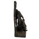 Black Brass Sitting Ganesha Statue With Prabhavali