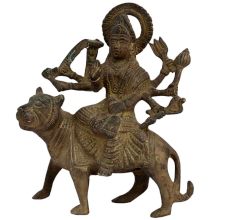 Brass Ashtabhuja Goddess Durga Statue