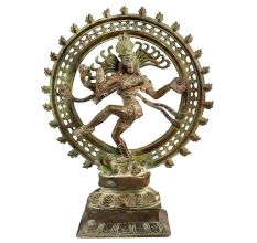 Brass Dancing Shiva Statue Home Decoration