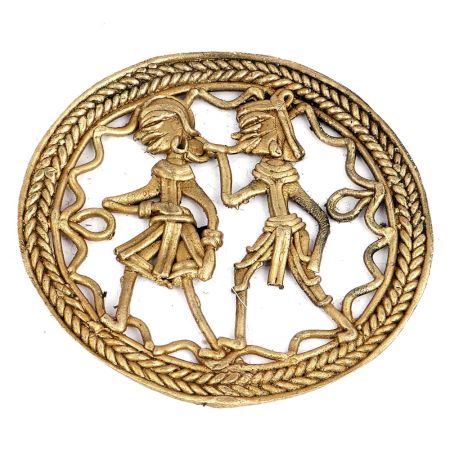 Brass Yali Face Wall And Door Hanging