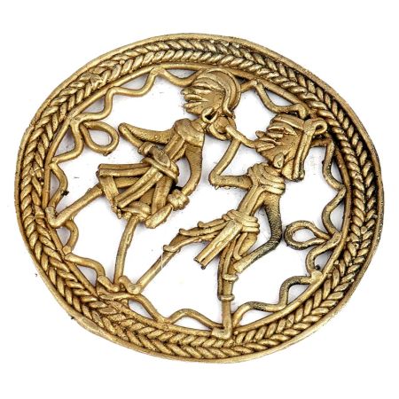 Brass Yali Face Wall And Door Hanging