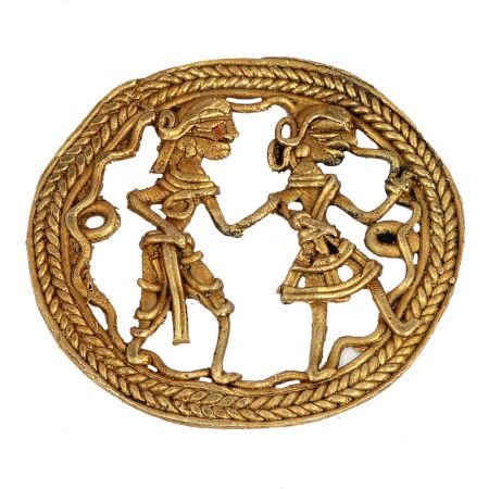 Vintage Copper Plate Engraved Floral Design