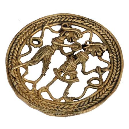 Old Hand Hammered Copper Plate For Home Decoration