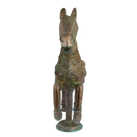 Hand Made Brass Galloping Horse Sculpture