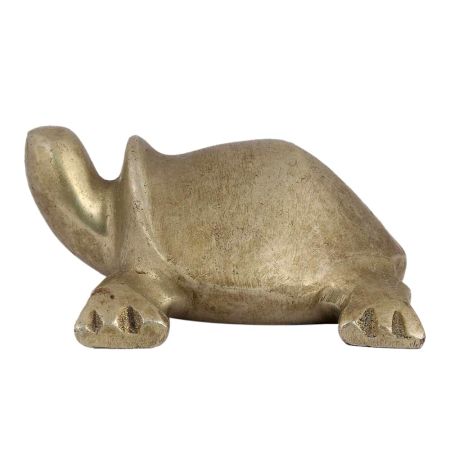 Brass Turtle In Abstract Form Showpiece