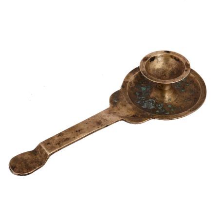 Brass Diya Dhoop Holder Havan Spoon With Long Handle