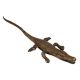 Brass Handcrafted Crocodile Statue Sculpture