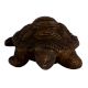 Old Brass Engraved Tortoise Figurine With Shell