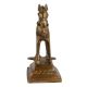 Tribal Golden Brass Standing Horse Statue