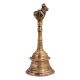 Brass Hand Held Worship Bell With Nandi Finial