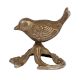 Brass Wren On A Branch Showpiece With Silver Finish