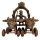 Brass Vintage Bullock Cart Statue  Home Decoration