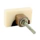 Cream Knot Resin Knob