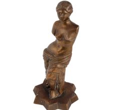 Brass English lady classical sculpture