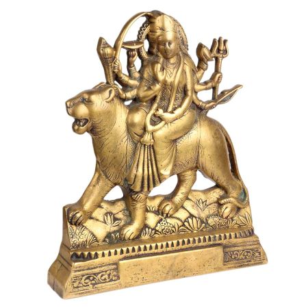 Brass Durga maa Statue Decorative Showpiece
