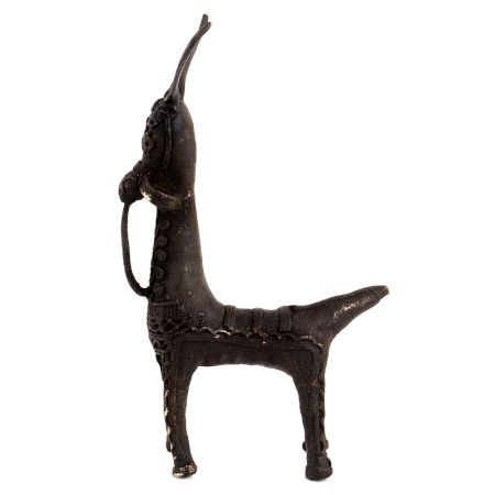 Black Brass Unusual Brass Horse Statue