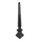 Black Vintage Gothic Brass Spear Finial