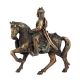 Brass Indian Solider Historic Statue