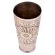 Sunflower Carved Tall Brass Lassi Glass