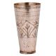 Leaves Bands Carved Brass Punjabi Lassi Glass