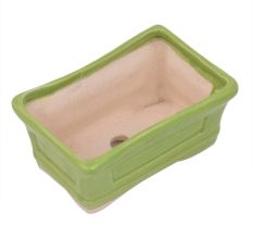 Green Rectangular Ceramic Pot
