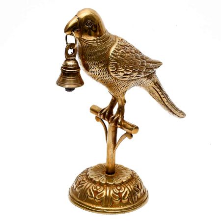 Brass Parrot Bell For Home Decoration