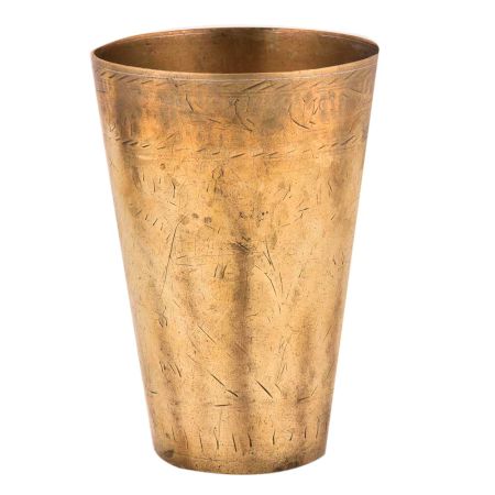 Golden Brass Punjabi Lassi Glass Dinnerware