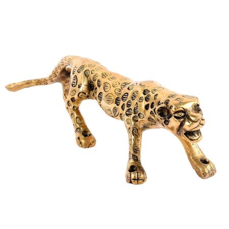 Handcrafted Brass Golden Jaguar Door Pull Handle