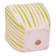 Hand painted Green Stripe Design Pot For Interior Design