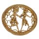 Fabulous Home Decor Item In Brass Depicting Village Life