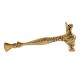 Brass Ornate Hand Carved Elephant Head Hammer Or Paper weight