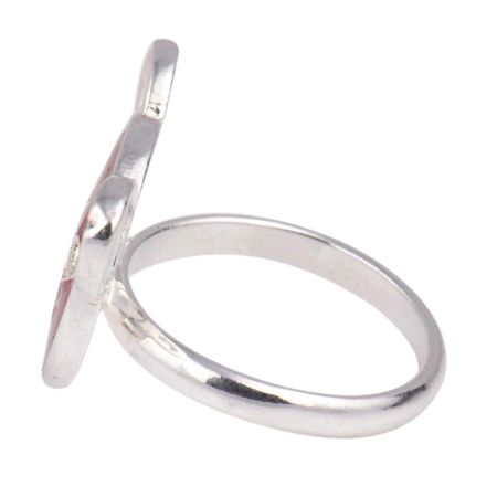 Heart Eye Brown Bear Face Adjustable Silver Children Toe Ring