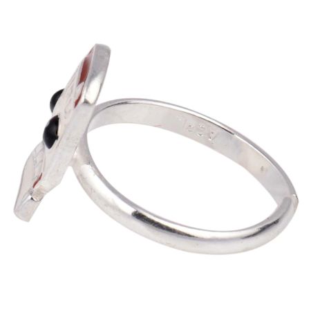 Nutela Jar In Silver Adjustable Children Toe Ring