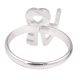 Love Charm Adjustable Silver Toe Ring Children Kids Jewelry