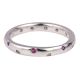 Silver Toe Ring With Pink Tourmaline Stone