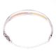 92.5 Sterling Silver And Gold Plated  Braid Adjustable Bracelet