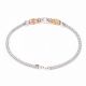 Elegant 92.5 Sterling Silver Bracelet Rope Bangle Design With Golden Spherical Beads