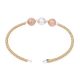 Dual Tone Round Beads Stylish Latest Designer 92.5 Sterling Silver Gold Plated Rope Bracelet