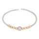 Elegant Gold Plated 92.5 Sterling Silver Bead Braided Bracelet Kada