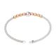 Elegant Gold Plated 92.5 Sterling Silver Bead Braided Bracelet Kada