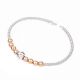 Elegant Gold Plated 92.5 Sterling Silver Bead Braided Bracelet Kada