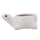 Handmade White Ceramic Tortoise Shape Planter