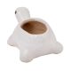 Handmade White Ceramic Tortoise Shape Planter