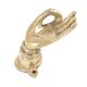 Handmade Golden Brass Door Handle With Buddha Meditating Hand