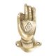 Handmade Golden Brass Door Handle With Buddha Meditating Hand
