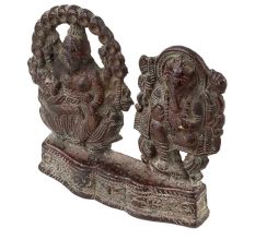 Handmade Antique Brass Lord Laxmi Ganesha Statue