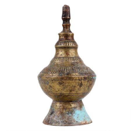Handmade Patina Rich Brass Kerosene Oil Lamp